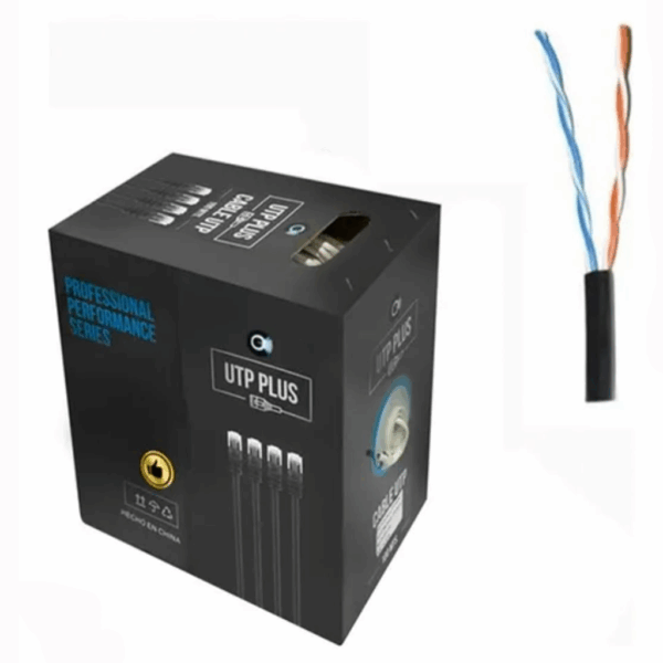 cable utp plus aleación 100 metros | 2 pares | 0,48 mm | ideal cctv y alarmas