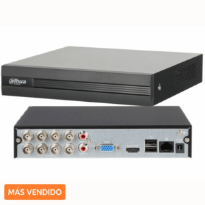dvr dahua xvr1b08 i 8 canales | inteligencia artificial wizsense + h.265+ + audio