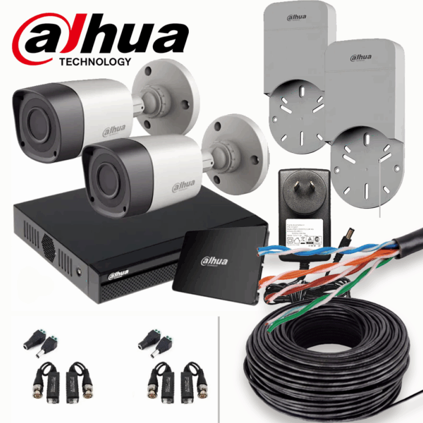 combo dahua full hd con dvr + cable 50mts – pagalo en cuotas!