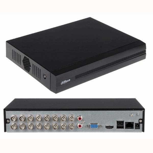 dvr dahua xvr1b16 i 16 canales | inteligencia artificial wizsense + h.265+ + audio