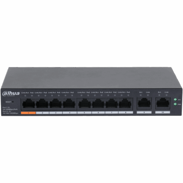 switch poe dahua dh cs4010 8et 60