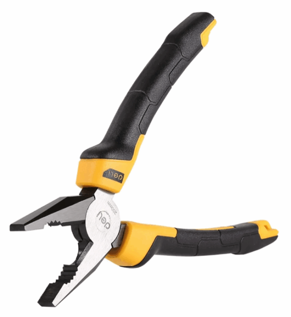 deli pinza universal 8'' de acero edl 2008z